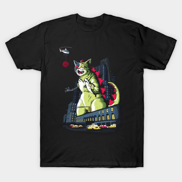 Mecha-Catzilla T-Shirt by DinoMike